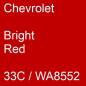 Preview: Chevrolet, Bright Red, 33C / WA8552.